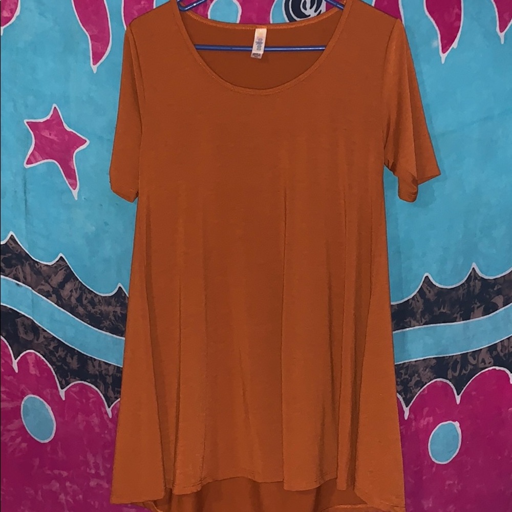Orange T-shirt dress